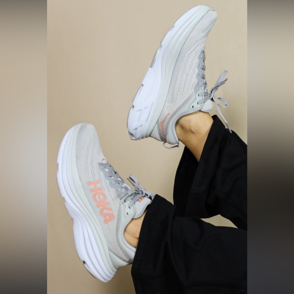 BRAND NEW!! HOKA BONDI 8 Harbor Mist/ Lunar Rock Women’s Size 9 Wides w/ box